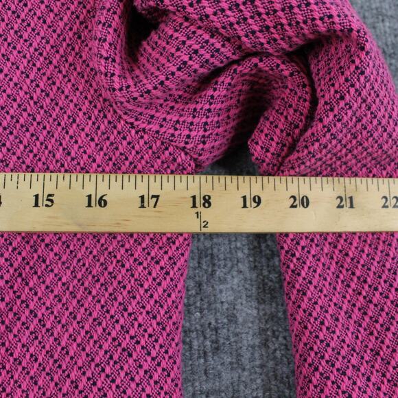 Zara Blazer Womens Medium Pink Tweed Cropped Double Breasted Gold Button Jacket - Picture 10 of 11